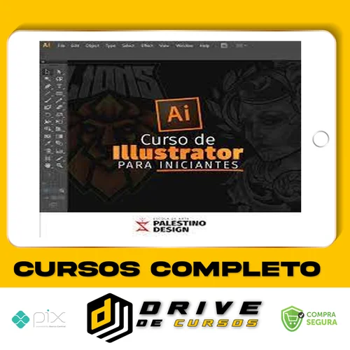 Curso de Adobe Illustrator (Básico ao Avançado) - Palestino Designer