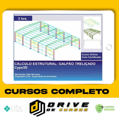 Cype3D: Galpão Treliçado - Ítallo Bernardo